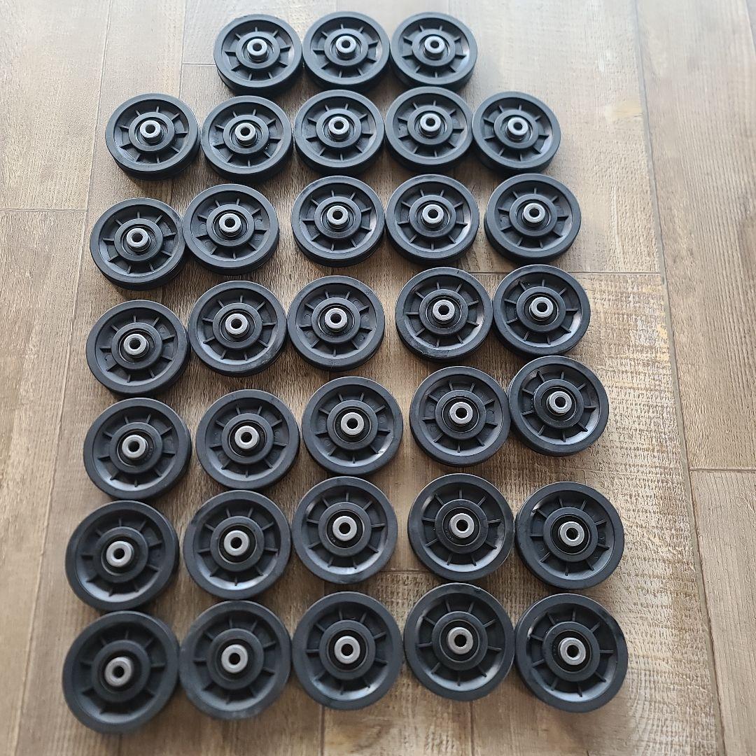 ベアリング プーリー ホイール,, 33個 外径90mm ケーブルマシン