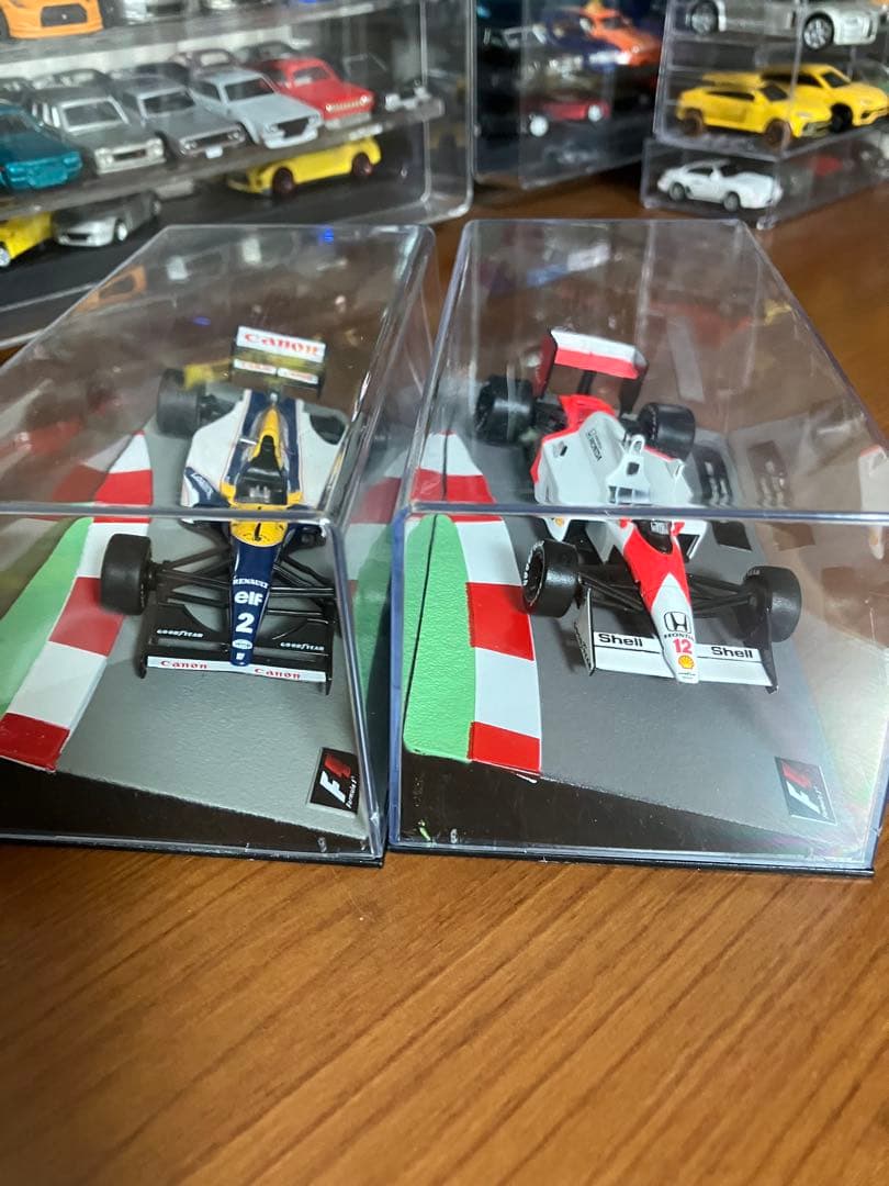 F1 2点セット　アイルトンセナ　アランプロスト 1/43 約10cm