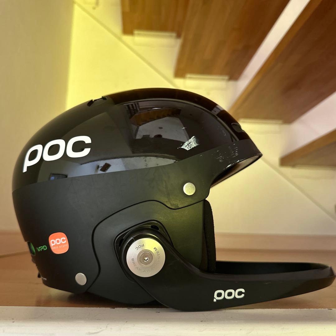 POC アルペンスキー　SL用ヘルメット 黒　51-54センチ(XS)