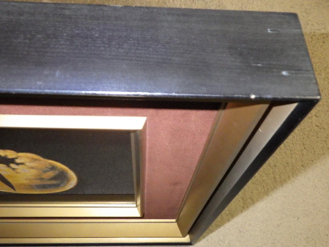 希少 大吉漆額 大西忠夫 ゆず 文新堂 漆器 讃岐特産品 高級漆器 額装 木箱