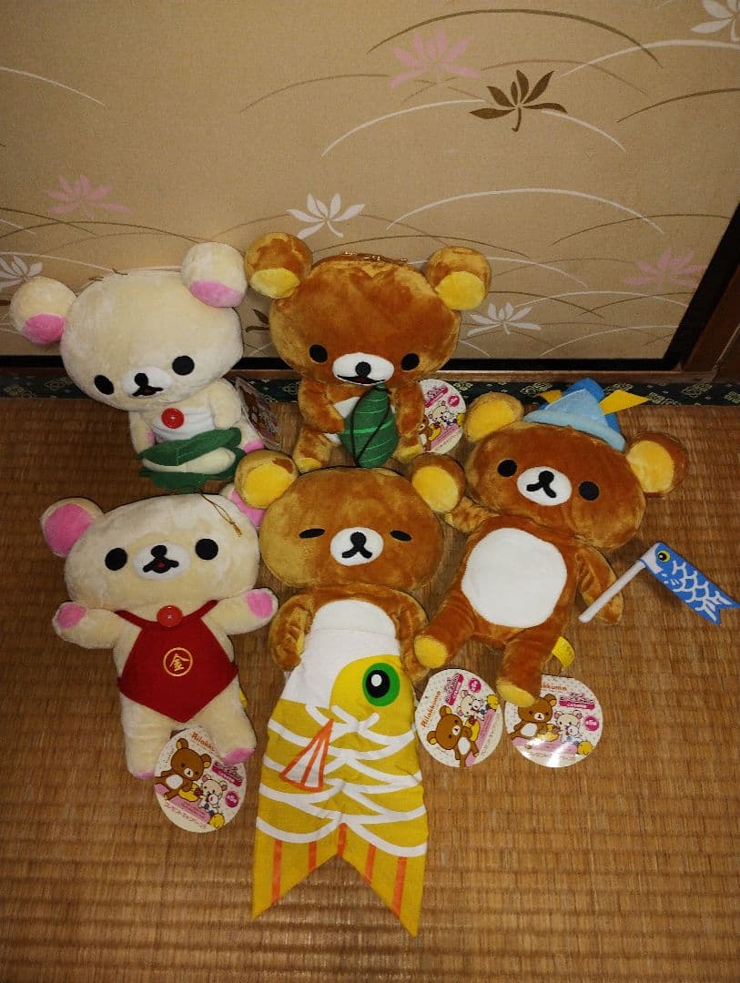 リラックマ　ポーズぬいぐるみBIG こどもの日編　５種セット