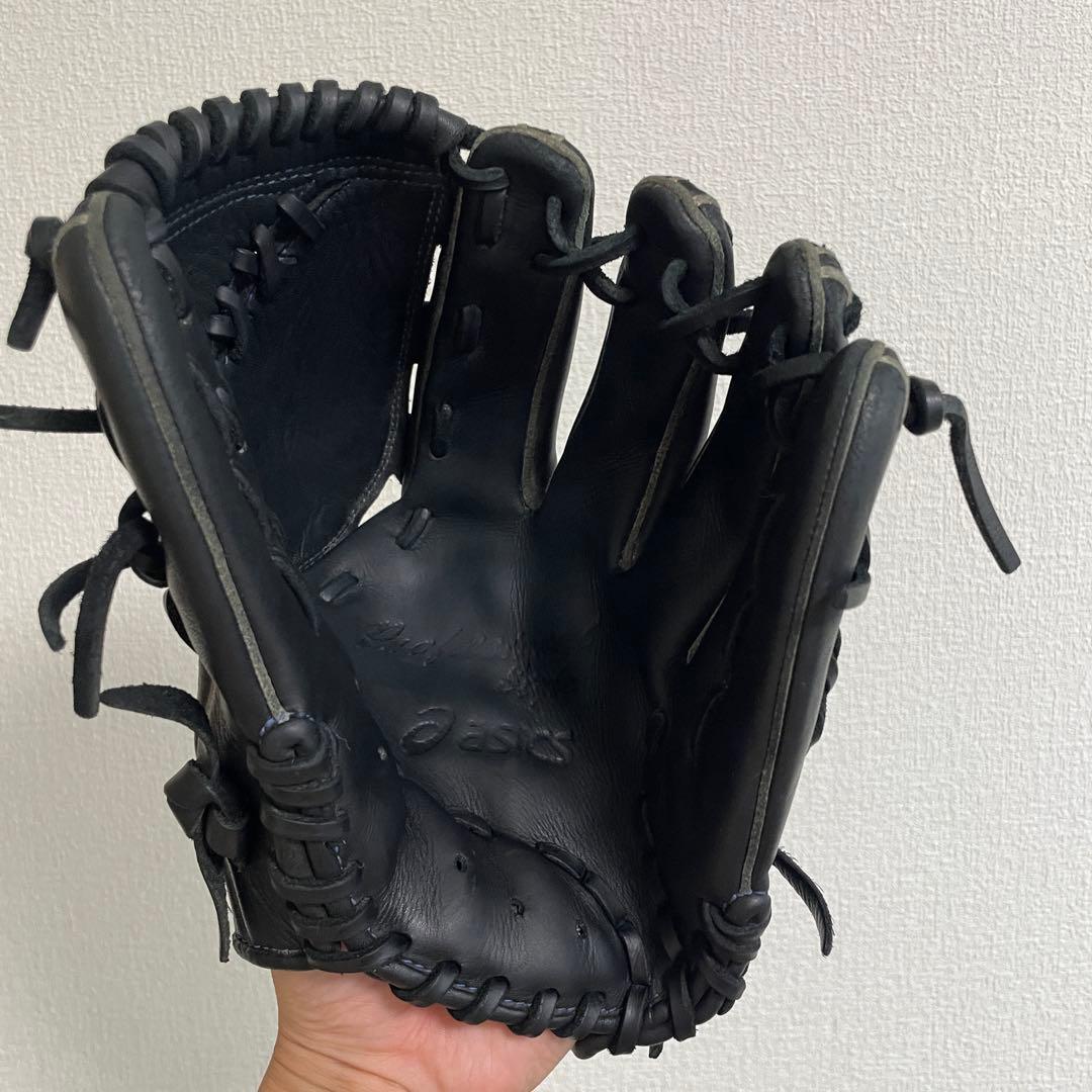 【asics】アシックス　軟式グローブ　野球　投手用　即戦力　美品