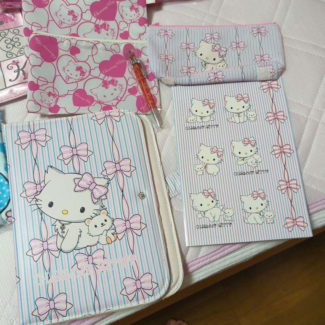 チャーミーキティ　マスコット　ポーチ　タオル　ヘアゴム　非売品　景品含む ポーチ