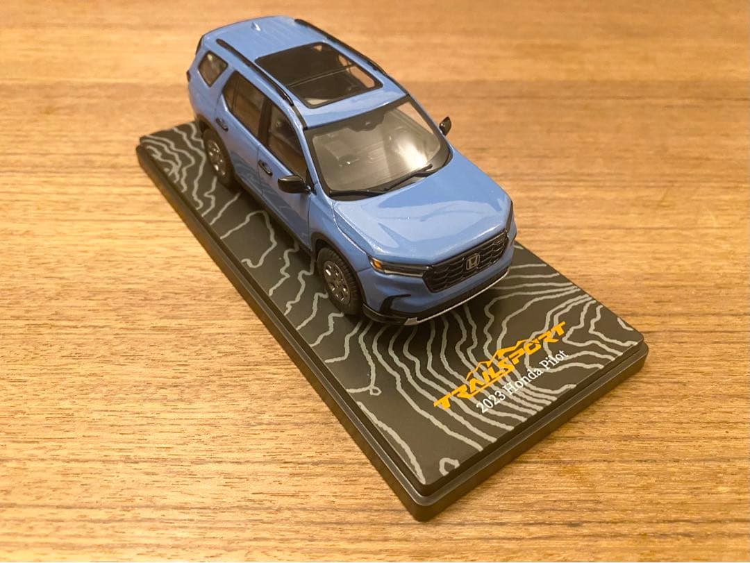 新品 希少！1/43 ホンダ純正 TSM 新型 ホンダ パイロット ブルー