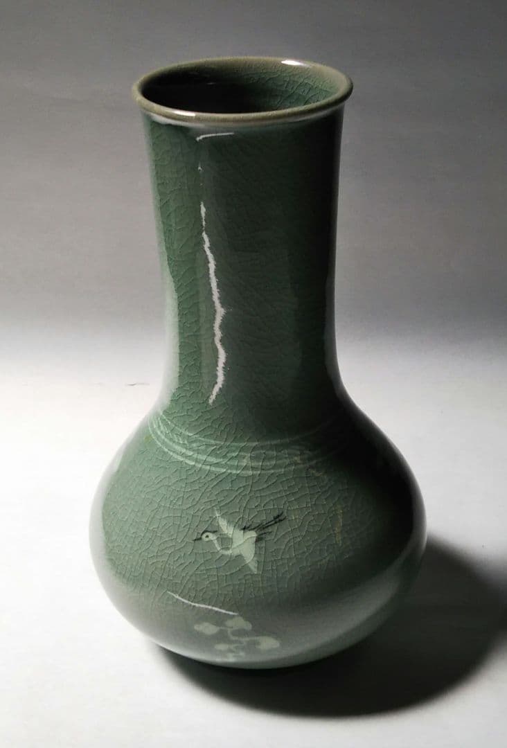 茶道具 皆具 高麗青磁雲鶴文 人間国宝 柳海剛 大徳寺 養徳院 東嶽箱