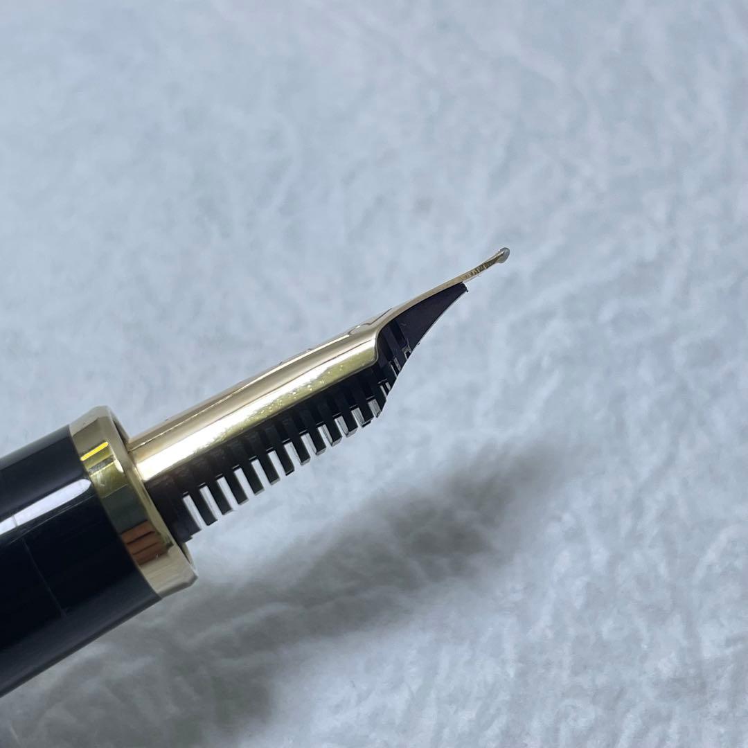 希少 長刀研ぎ セーラー万年筆 プロフィット ジャバラ 黒 長原宣義研ぎ