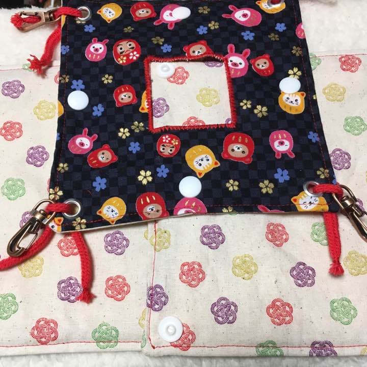 モモンガハウス（動物ダルマ柄）きなり  春（夏）秋仕様  1900円