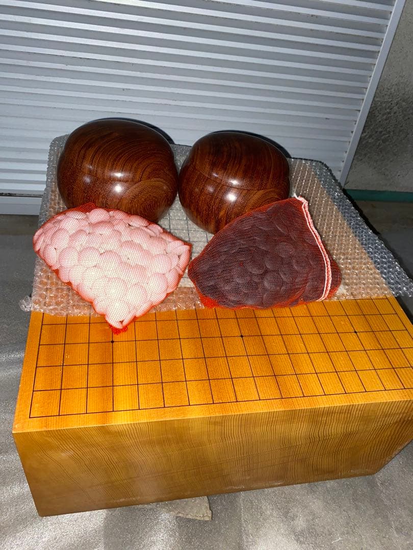 NHK 囲碁盤　碁盤　蛤　那智黒　碁石　大正　脚付き　へそ有り　 囲碁セット