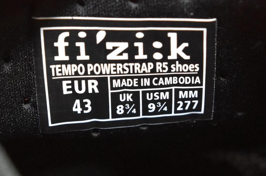 Fizik Powerstrap R5 シューズ size:43 白 No.1