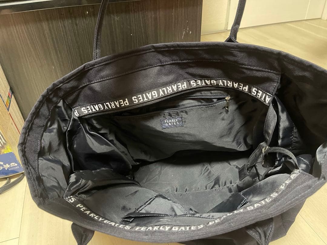 PEARLY GATES 黒 ナイロンバッグ　大容量