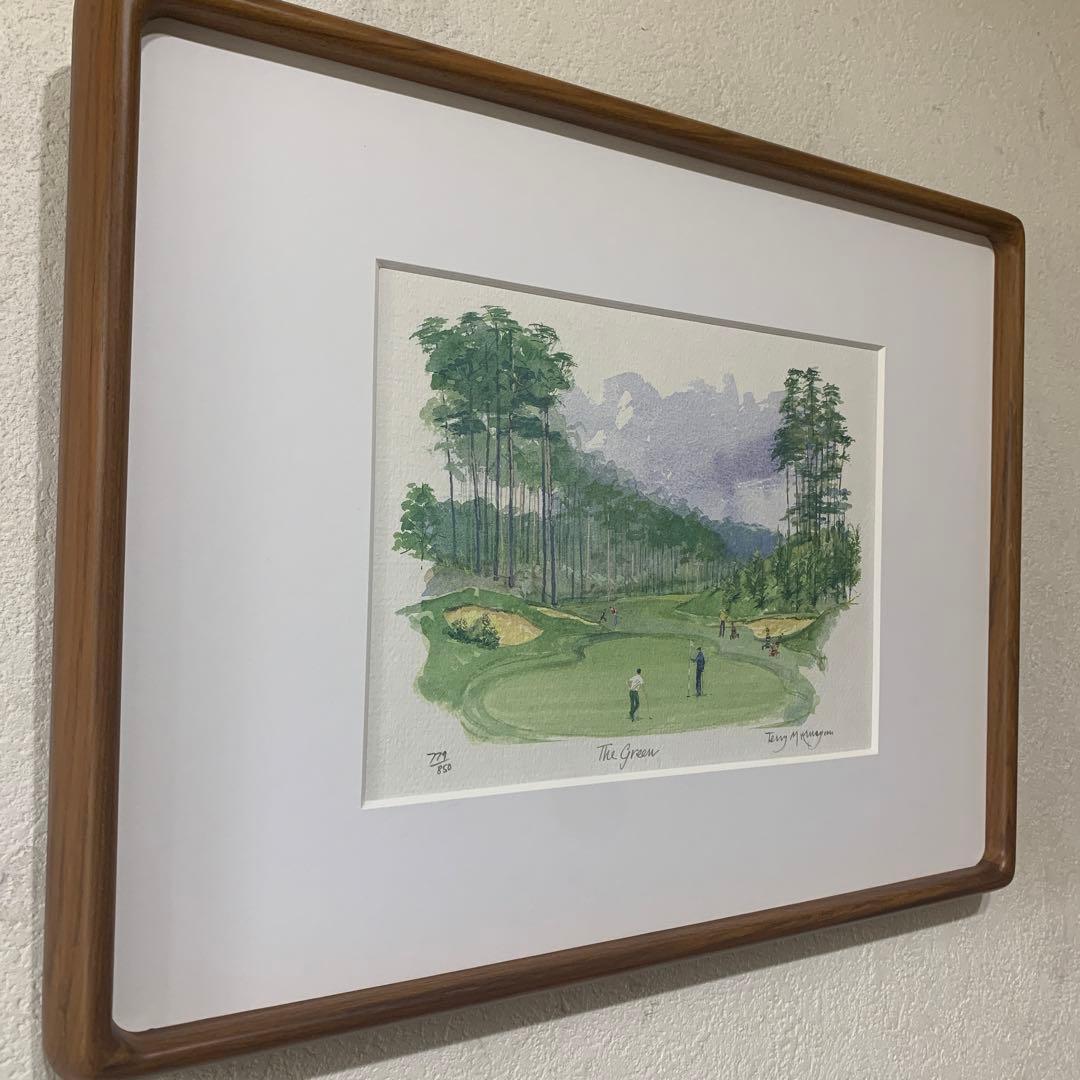 リトグラフ　真作　テリー・マッキヴラガン『The green』ED779/850