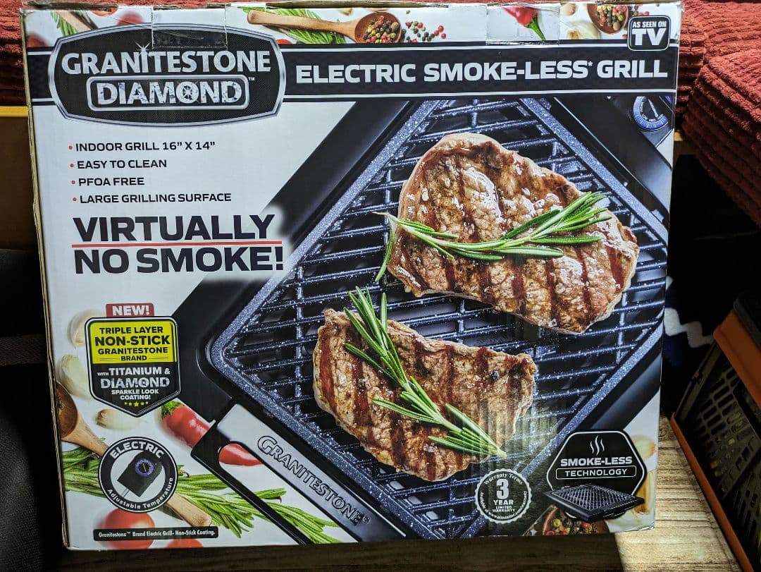 新品USA エレクトリック スモークレス　グリル