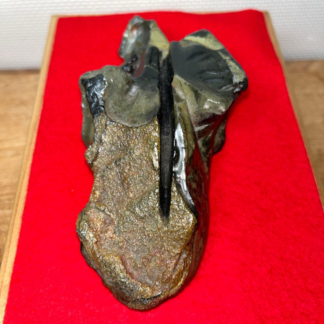 ⭕️屋久島硯　秀命堂　秀命　新品美品　プラス　色紙立て　銹水石