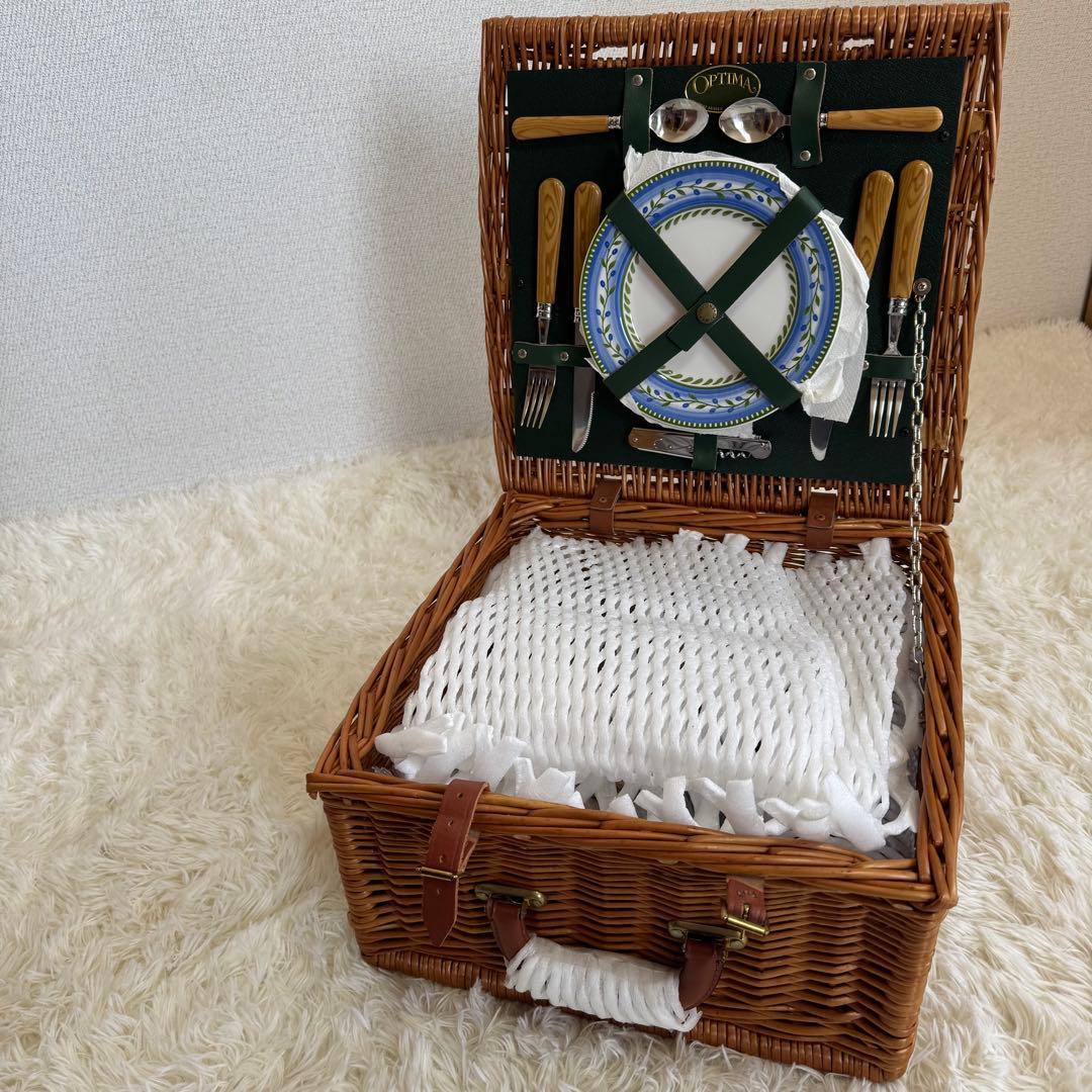 optima 英国製ピクニックバスケット ヴィンテージ　美品