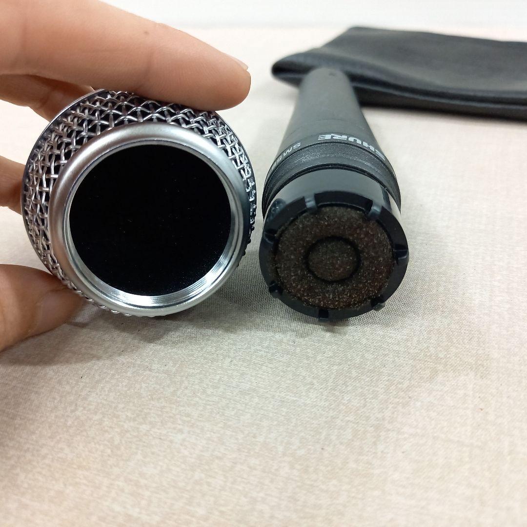 SHURE ボーカル用ダイナミックマイク SM58 レザーケース付き①
