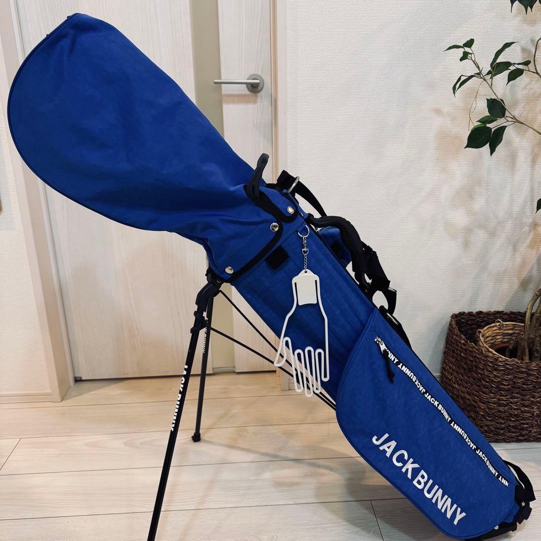 美品♪ JACK BUNNY!! スタンドタイプ キャディバッグ ブルー