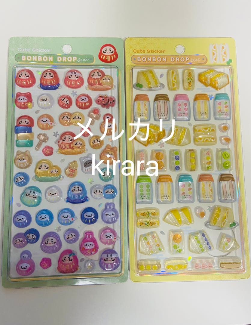 【国内正規品】和柄　第二弾　新作　だるま　サンドイッチ　ボンボンドロップシール