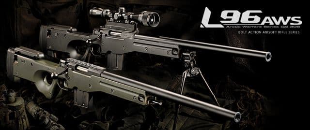L96 AWS　(緑 イルミネーションスコープ&マウントセット)