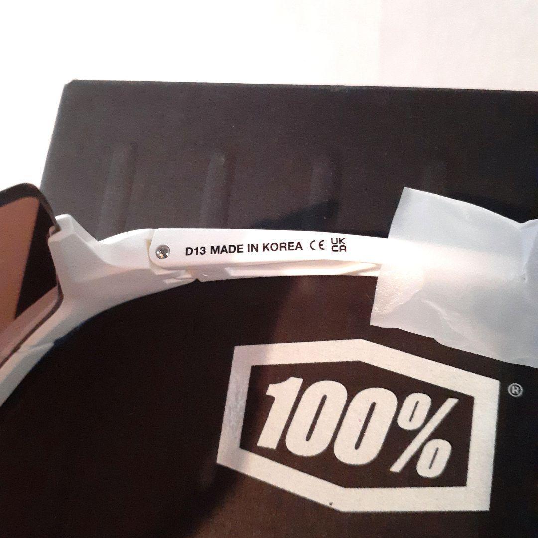 100％ Speedcraft ホワイト ブルー ワンハンドレッド サングラス