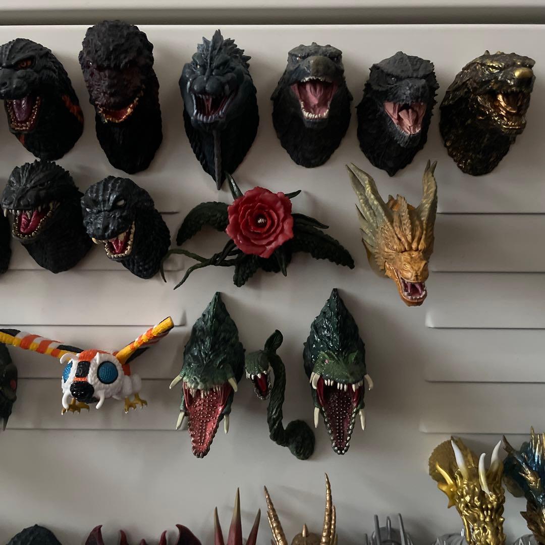 ゴジラ　モンスターヘッドマグネット38体セット