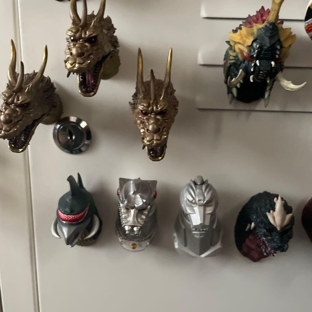 ゴジラ　モンスターヘッドマグネット38体セット