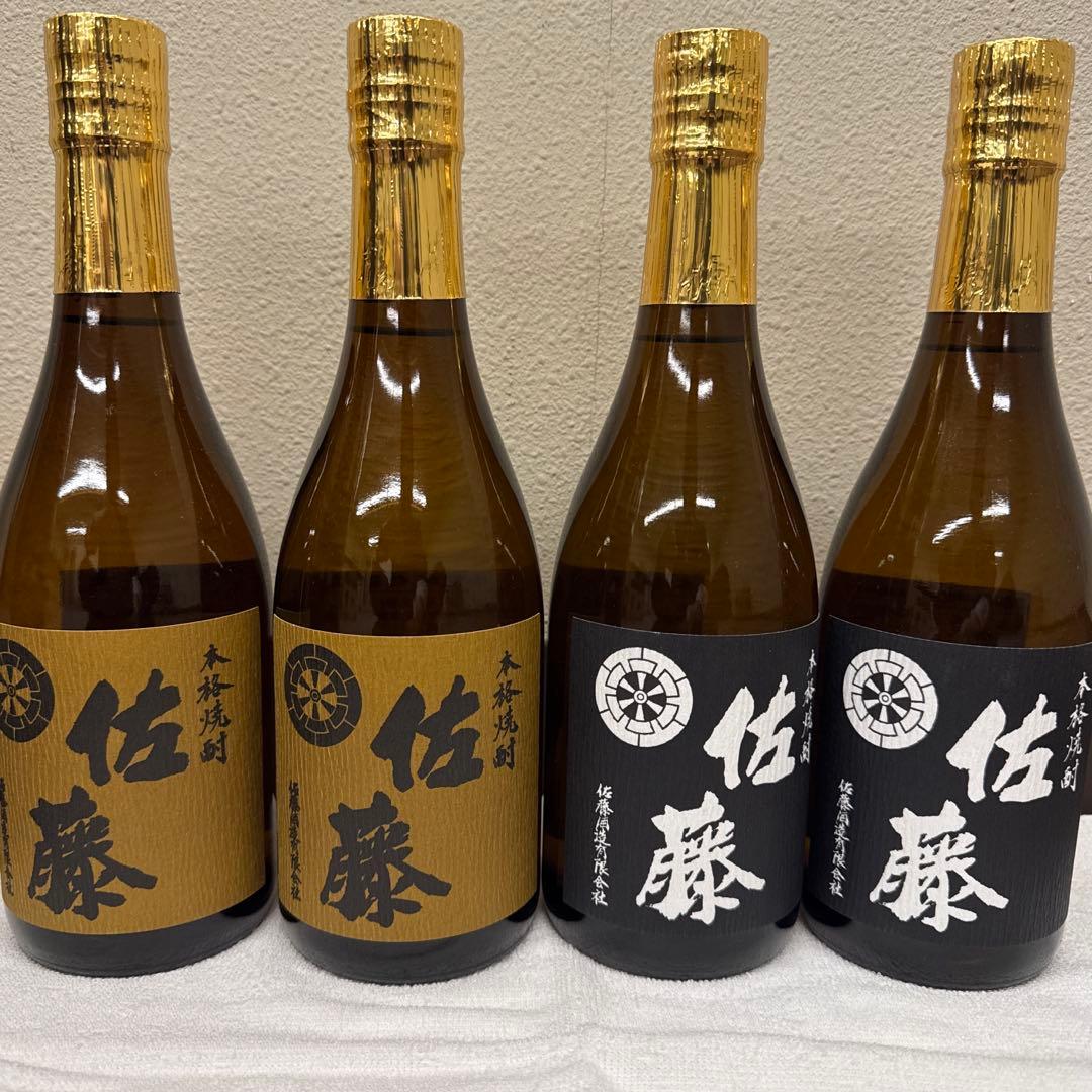 4本セット 本格焼酎 佐藤黒720ml 25度　 　　　　佐藤麦720ｍｌ25度