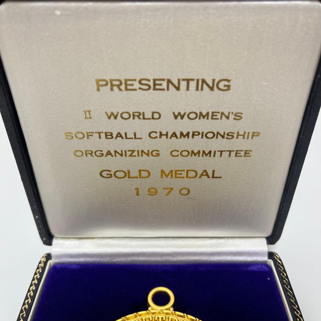 【値下げ中】1970年 女子 ソフトボール 世界大会 優勝 金 メダル 記念