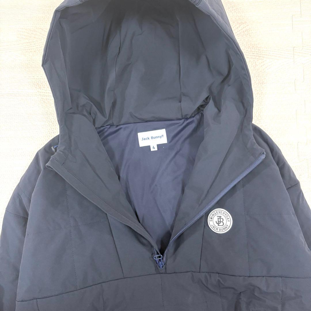 極美品＊ジャックバニー　2022　ナイロンストレッチタフタ プルオーバーフーディ