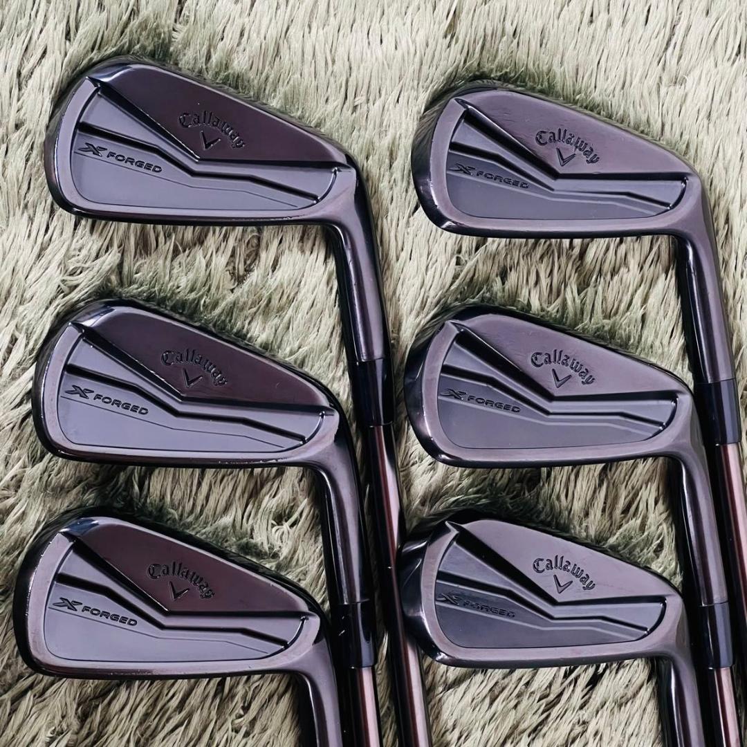 キャロウェイ Xフォージドブラック アイアン6本セット メンズゴルフ 初心者 黒