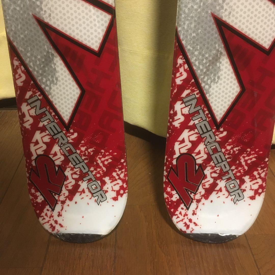 k2 スキー板　170cm ビンディング付　美品 2/6まで