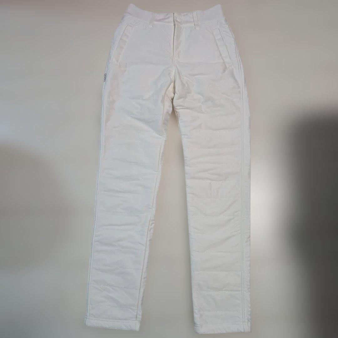 美品JACKBUNNY レディース 中綿ゴルフパンツ ホワイト　S