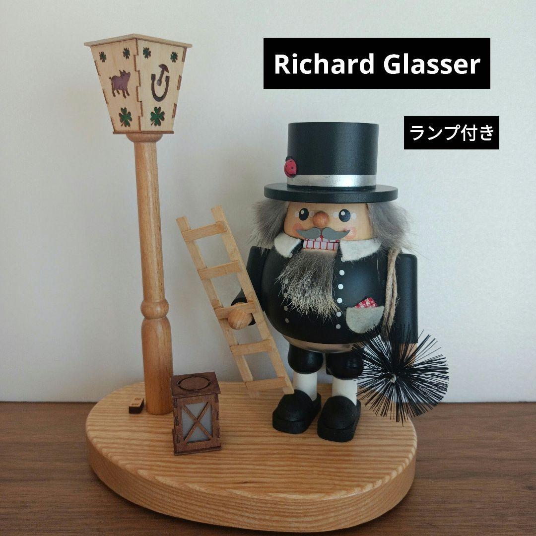 くるみ割り人形〈煙突掃除夫と街灯〉リヒャルトグレーザー ザイフェン ランプ付置物