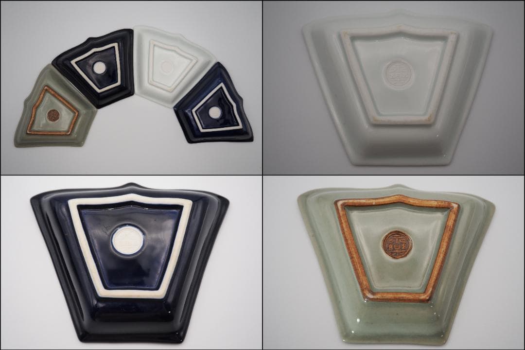 15代永楽善五郎 正全作 オードブル皿 八卦皿 初代 鈴木表朔造 一閑塗 手提盆