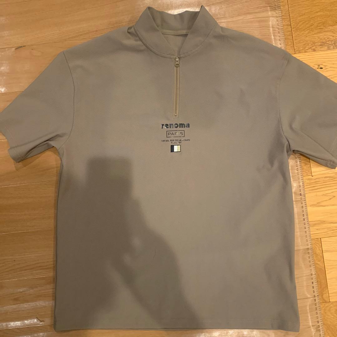 renomaゴルフ ハーフジップシャツ ベージュ