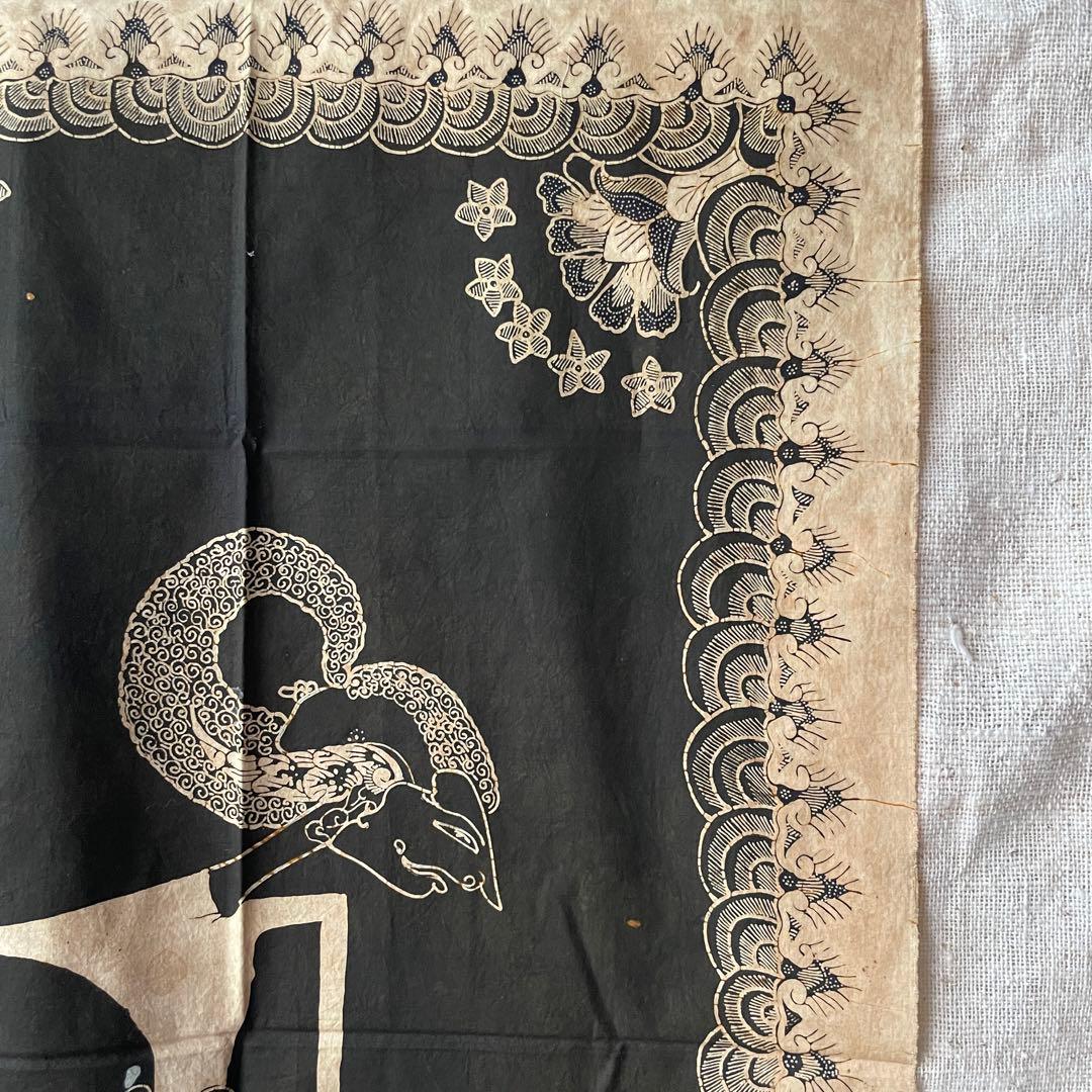 インドネシア　手描きバティック　ワヤン　アンティーク