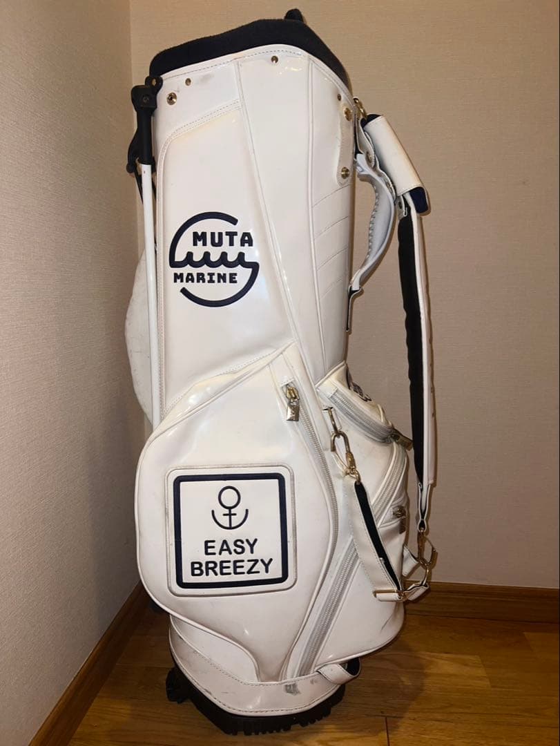 MUTA MARINE ホワイトキャディバッグ