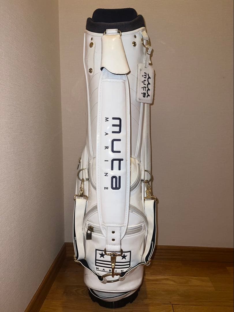 MUTA MARINE ホワイトキャディバッグ