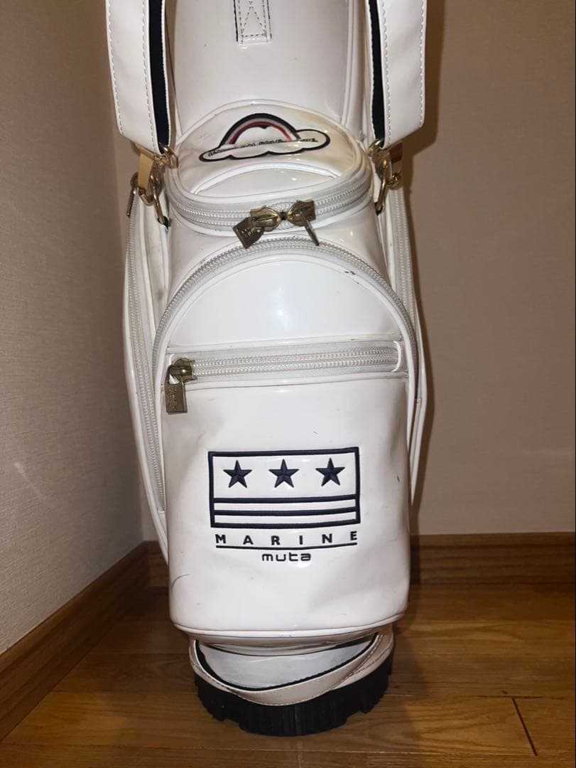 MUTA MARINE ホワイトキャディバッグ