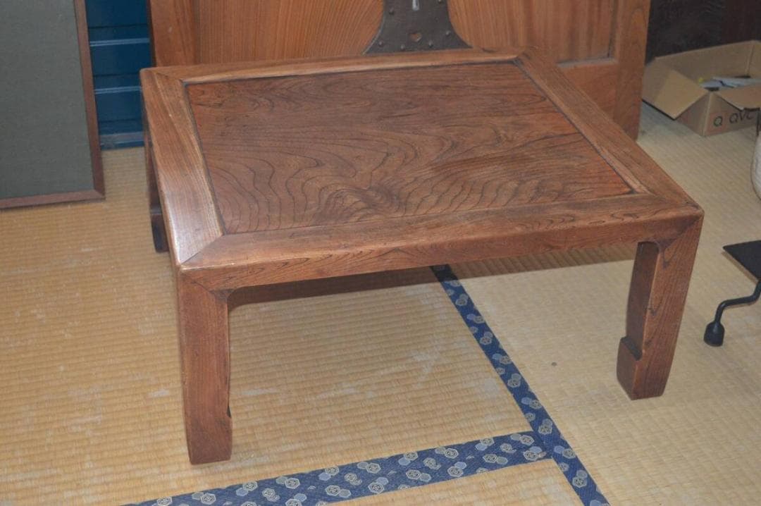 骨董古民具　時代小型机　無垢材