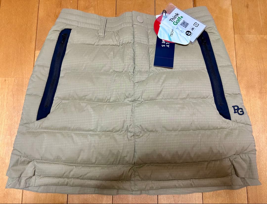 新品　パーリーゲイツ　セットアップ　ジャケット　中綿　スカート　ダウン　ベージュ