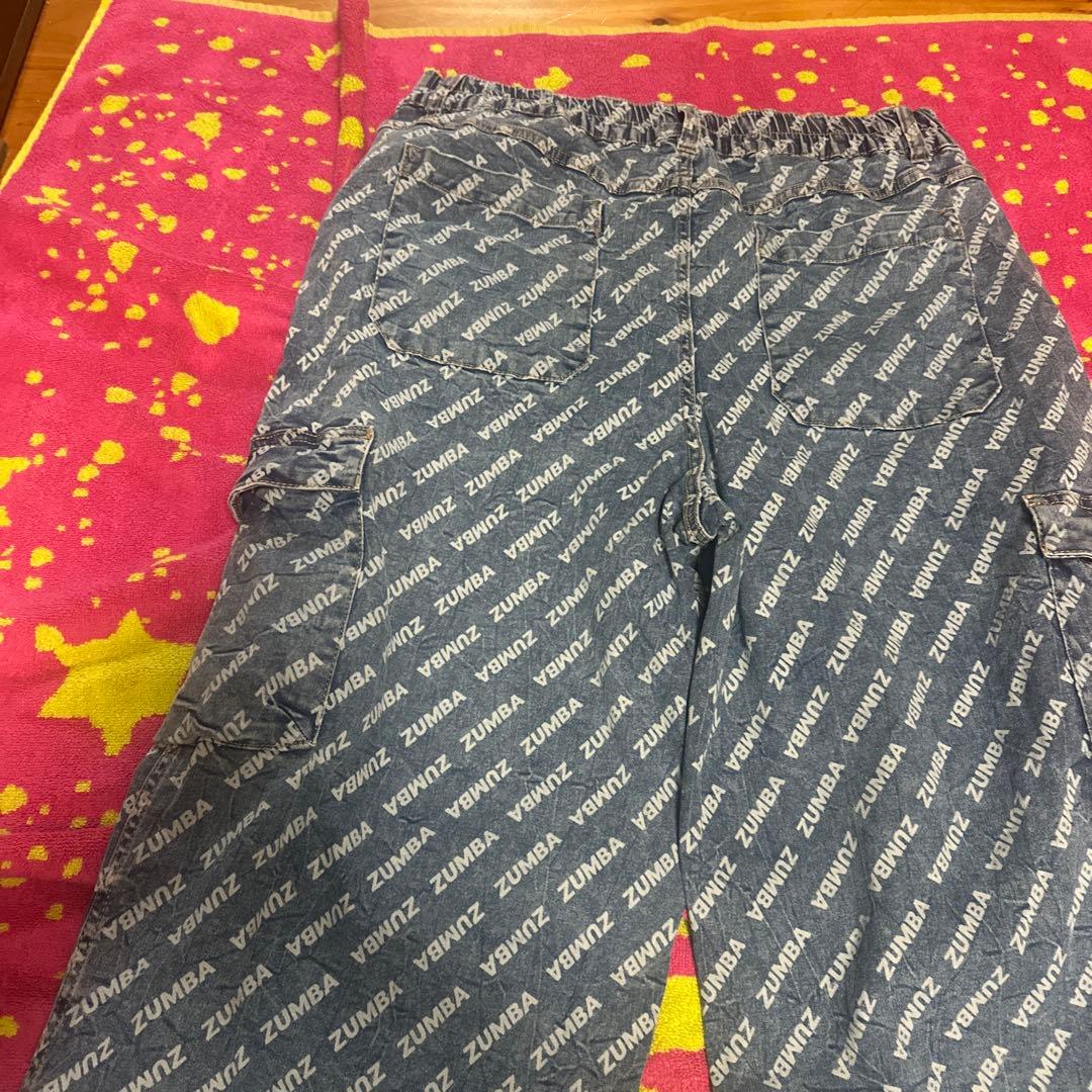 シ*ン様 Blue Jean Baggy Denim Cargo Pants -