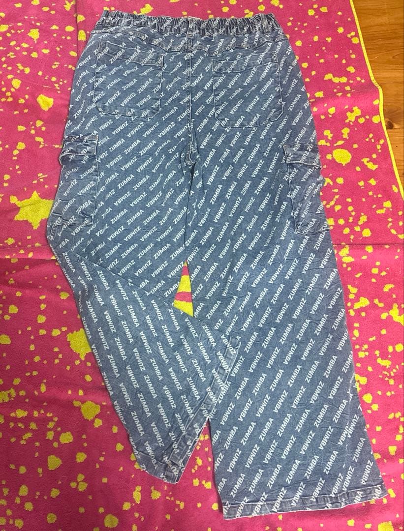 シ*ン様 Blue Jean Baggy Denim Cargo Pants -