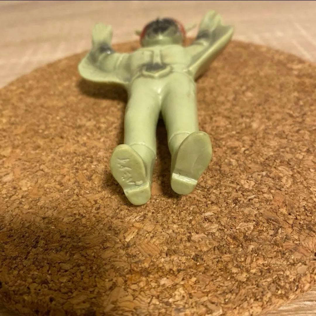 当時物 昭和レトロ　旧バンダイ　ミニソフビ 仮面ライダーかまきり男　石森プロ東映