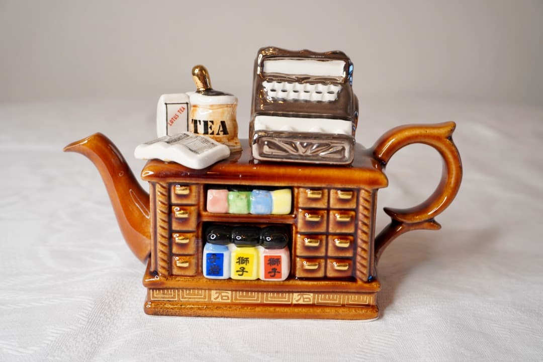 イギリス ヴィンテージ Paul Cardew ミニチュアティーポット中国茶店