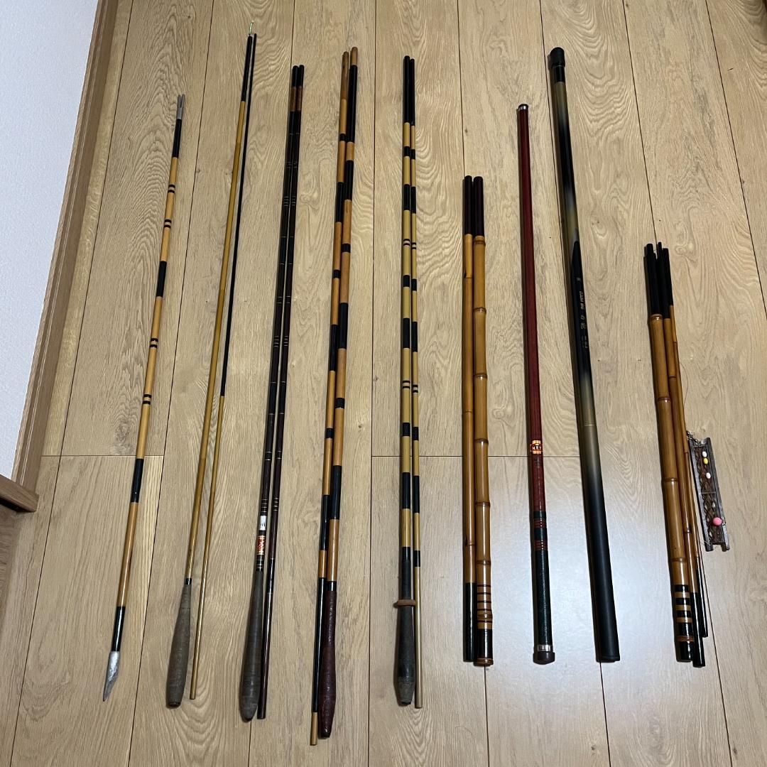 ヘラブナ 釣竿 竿掛 9本まとめ売り