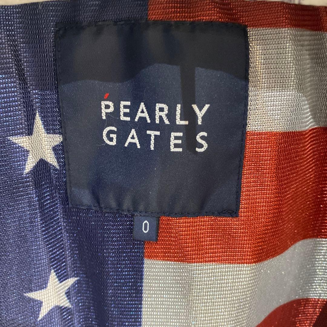 PEARLY GATES 星柄ジップアップブルゾン ブラック サイズ-0(S)-