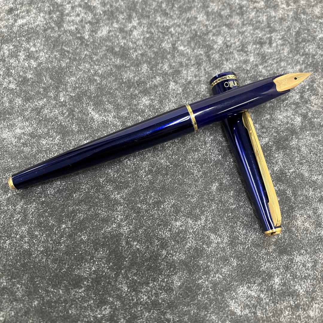 ヴィンテージ☆プラチナ☆万年筆☆Bonillo☆ボニート☆ペン先☆14K☆ブルー