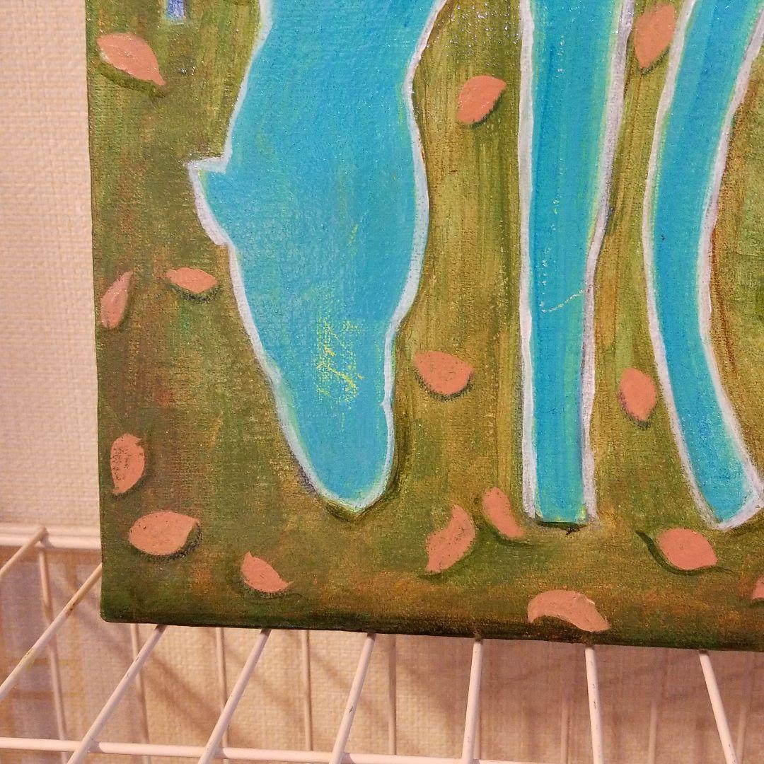 油絵　専用　青く光る馬