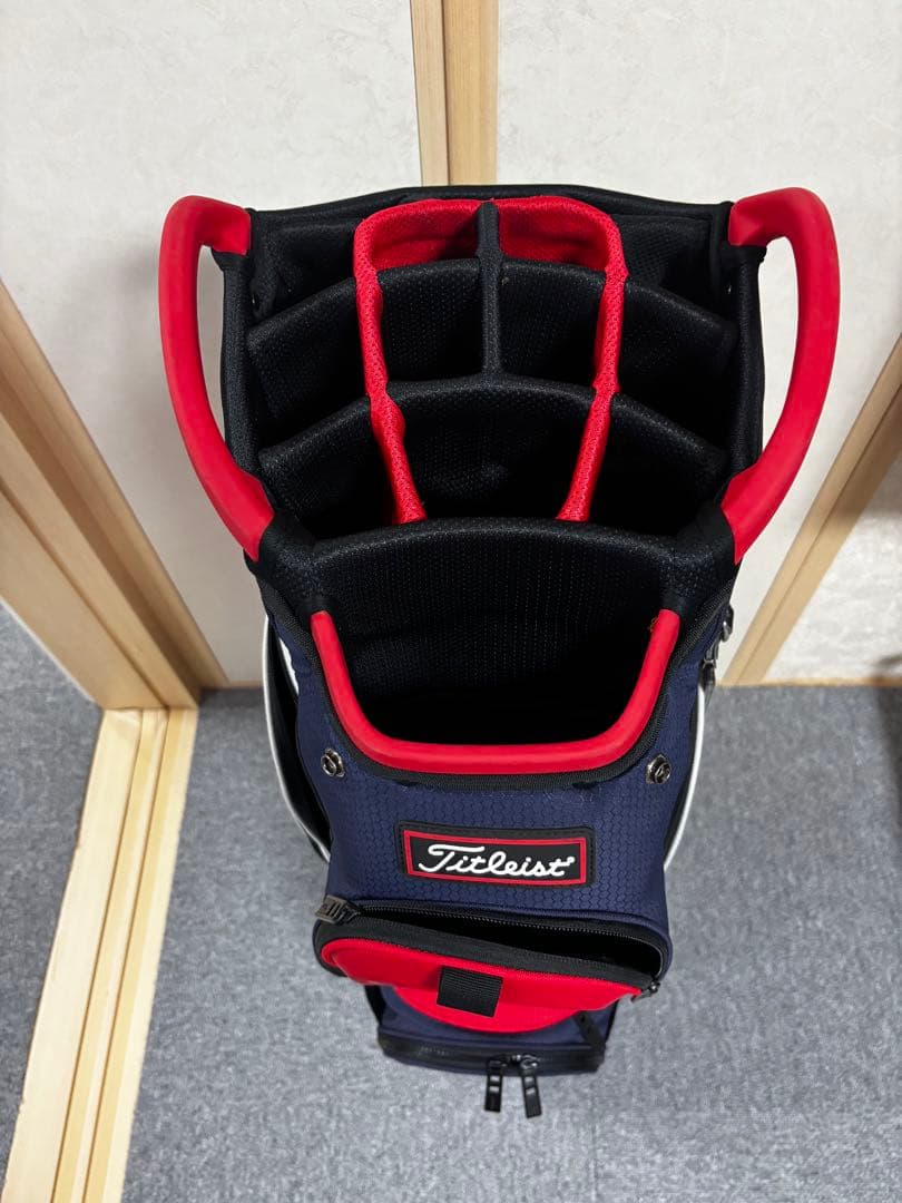 Titleist キャディバッグ ネイビー/レッド