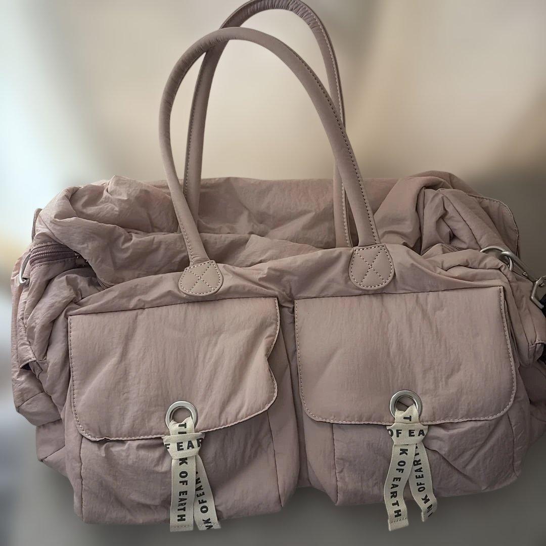 ONOFFボストンバック　ダスティピンク